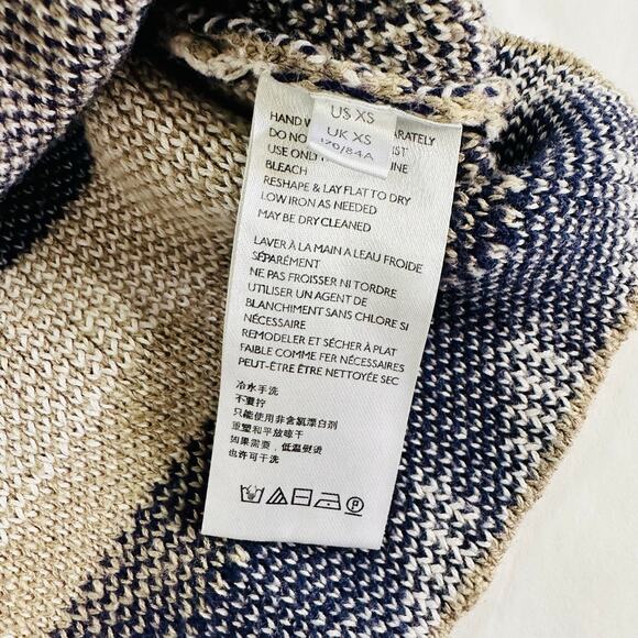 Free People Women's Geometric Cyprus Sweater Vest Boho XS Crop - Picture 4 of 7